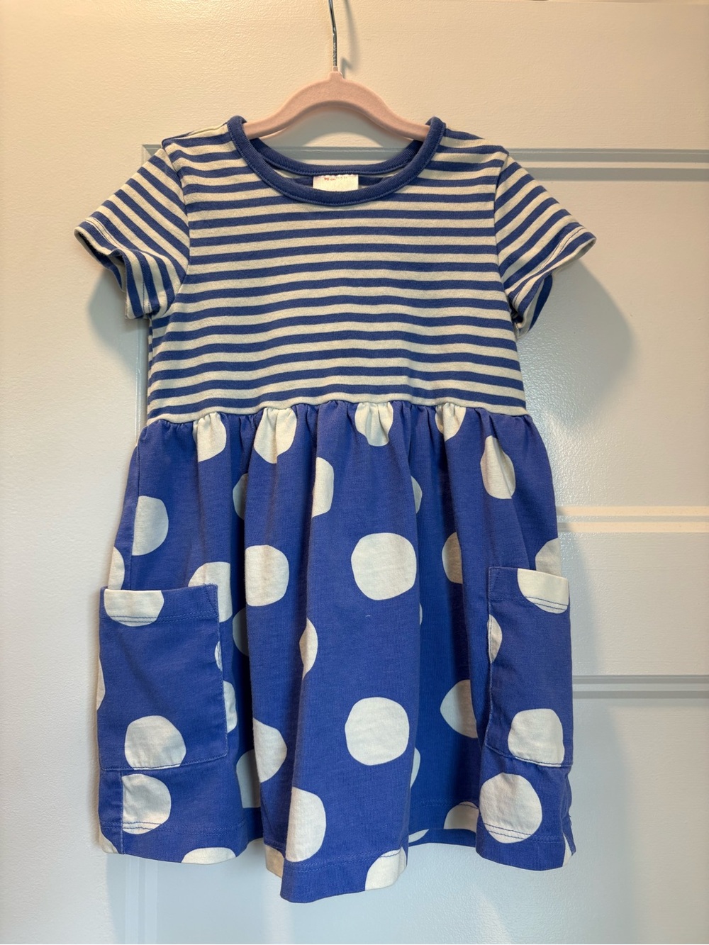 Hanna Andersson Striped & Polka Dot Play Dress with Pockets